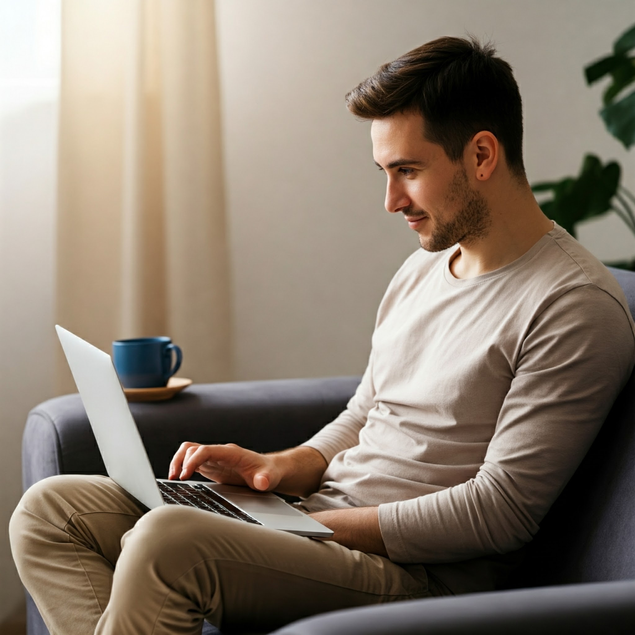 Person learning online